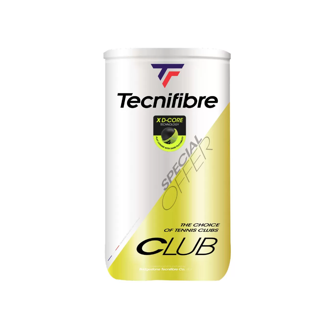 Online Tecnifibre CLUB : BOX OF 18 BI DE TUBES OF 4 TENNIS BALLS
