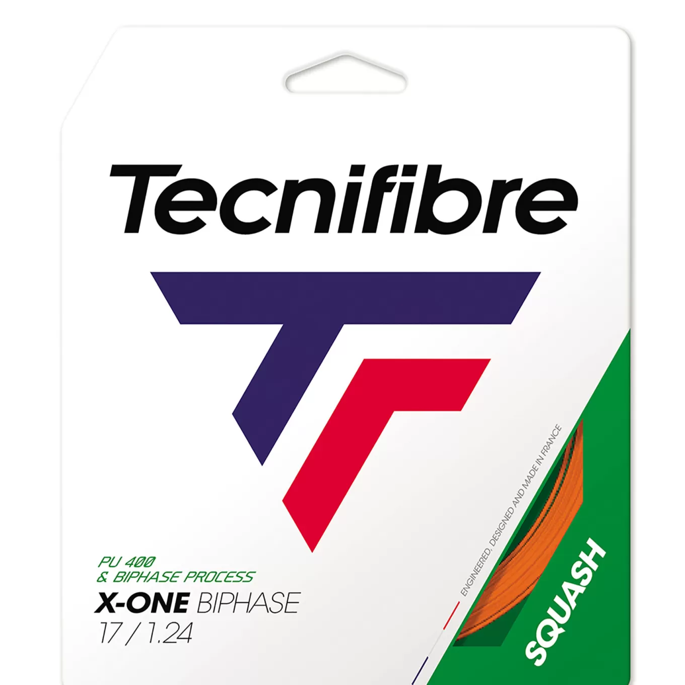 Store Tecnifibre GARNITURE X-ONE BIPHASE SQUASH ORANGE