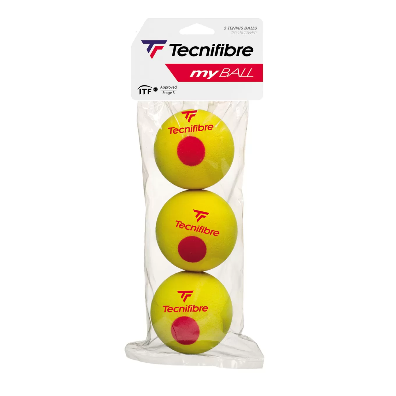 Sale Tecnifibre MY BALL : box of 3 TENNIS FOAM BALLS
