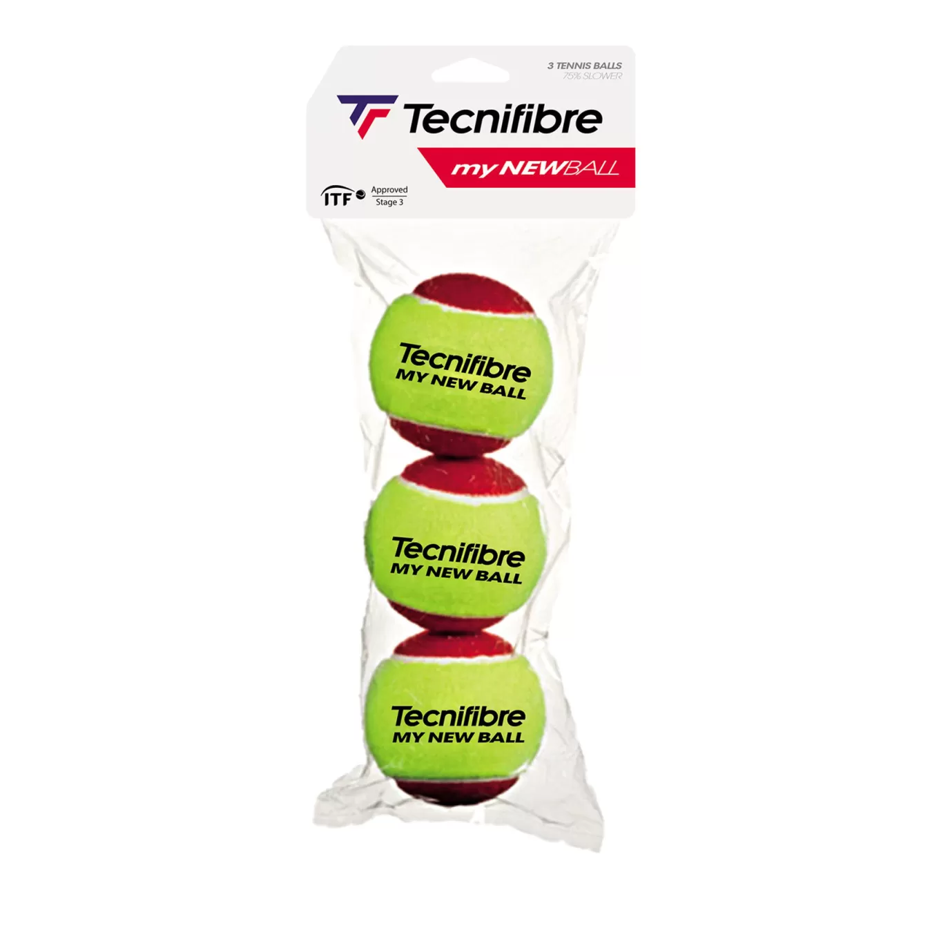 Flash Sale Tecnifibre MY NEW BALL : box of 3 MINI TENNIS BALLS