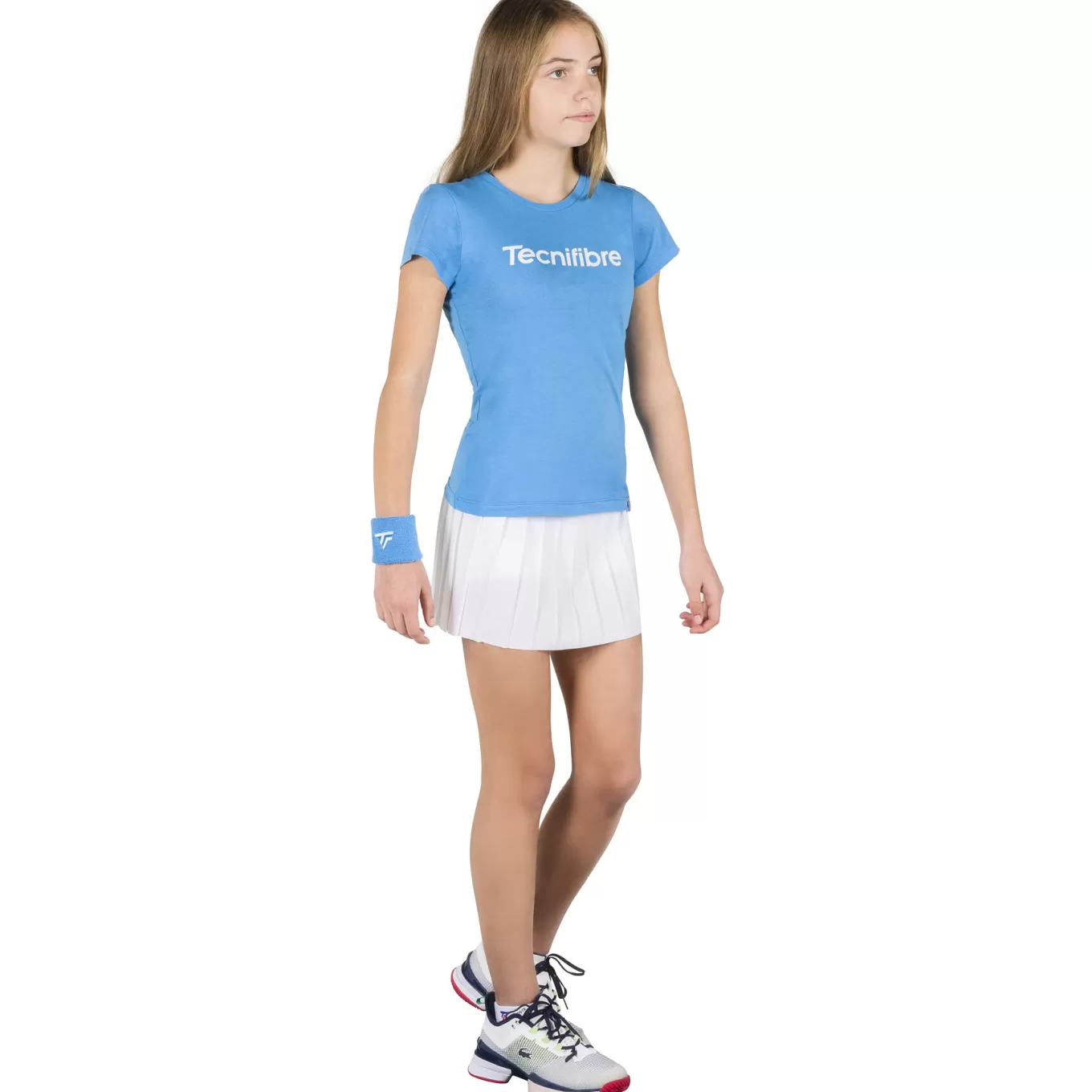 Fashion Tecnifibre W. TEAM COTTON TEE AZUR JUNIOR