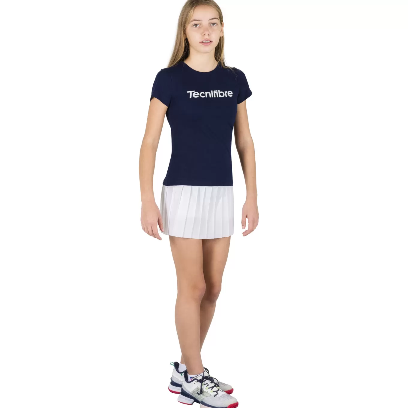 Clearance Tecnifibre W. TEAM COTTON TEE MARINE JUNIOR