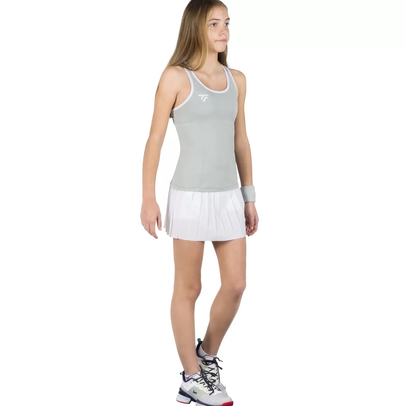 Clearance Tecnifibre W. TEAM TANK-TOP SILVER JUNIOR