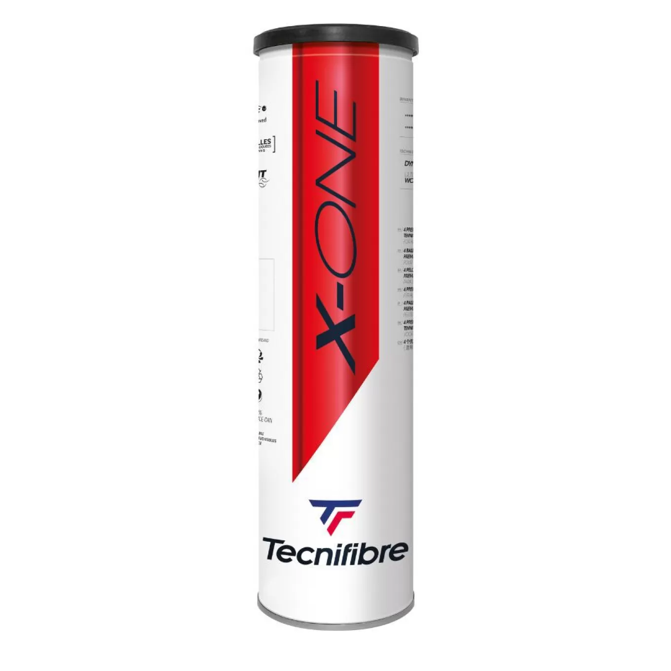 Fashion Tecnifibre X-ONE : TUBO DE 4 PELOTAS