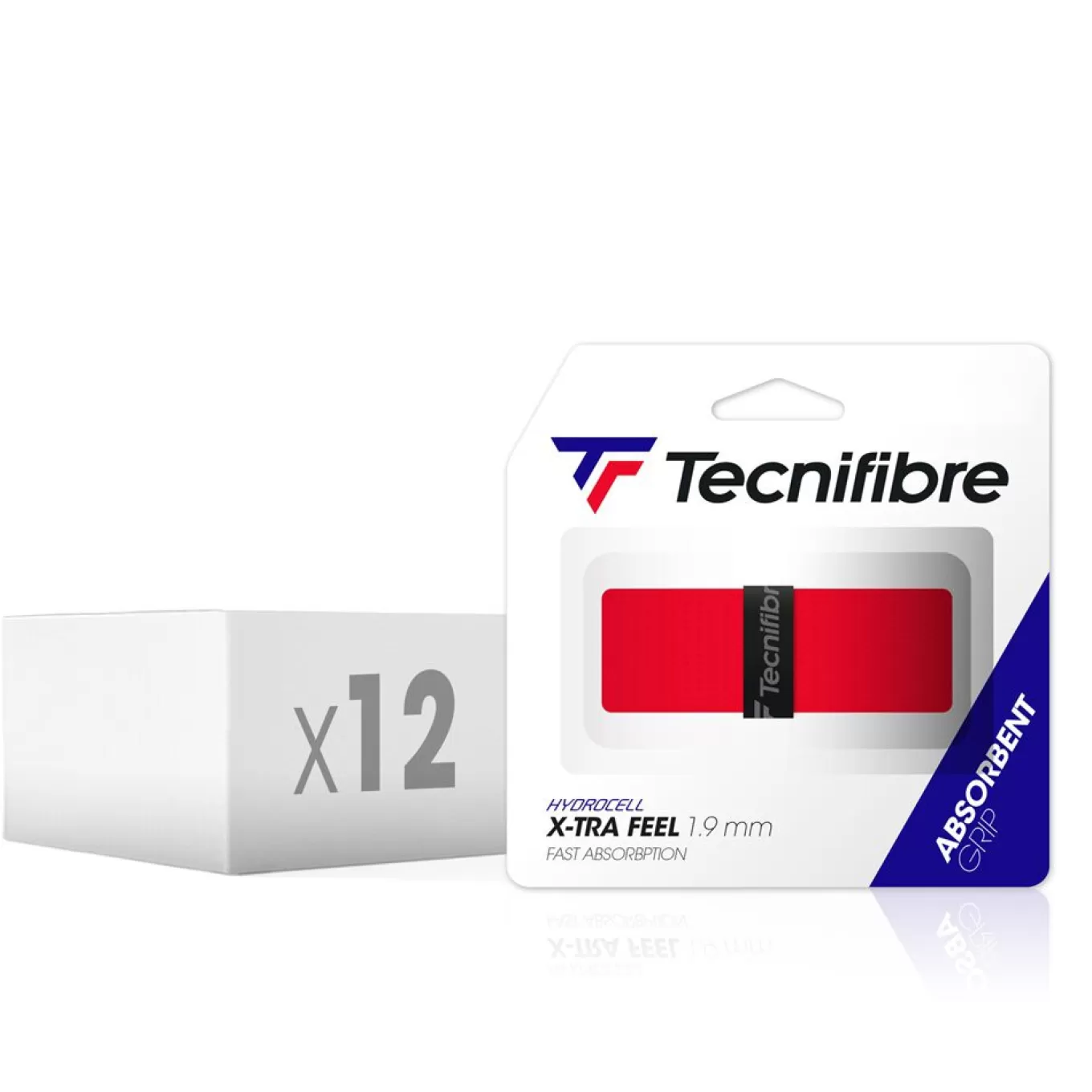 Cheap Tecnifibre X-TRA FEEL RED (box of 12 d'1 grip)
